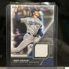 2026 Topps Roki Sasaki Major League Material Jersey #MLM-RS Dodgers