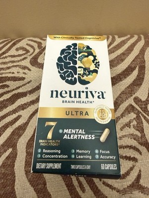 Neuriva, Brain Health Ultra 60 Capsules, Exp. 9/27