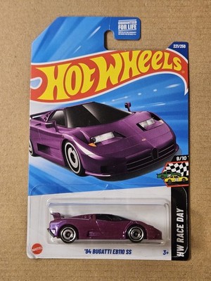 2025 Hot Wheels #221 HW Race Day 9/10 '94 Bugatti EB110 SS Purple