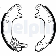 Bremsbackensatz DELPHI LS1423 für SAXO S0 3C 309 205 PEUGEOT AX 106 S1 1C 741A 2