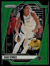 2024 Panini Prizm WNBA #122 Kiah Stokes Green Prizms