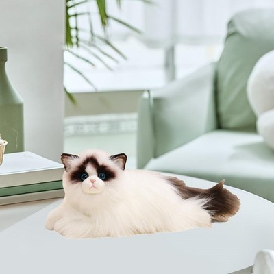 Kuschelnde Plüsch Katze Tier Stofftier Ornament Simulation Modell schön zum Schlafengehen