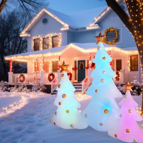 7ft Christmas Inflatable Tree Outdoor Decorations Christmas Blow up Yard Deco... - Picture 6 of 7
