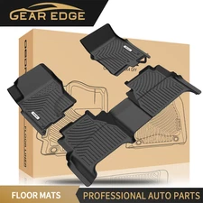 TPE Rubber Floor Mats for 2022-2025 Nissan Frontier Crew Cab 3D Full Set Liner