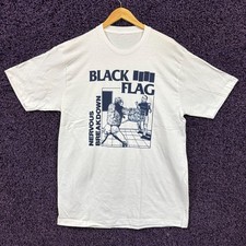 Black Flag Nervous Breakdown Hardcore Punk Band T-Shirt L