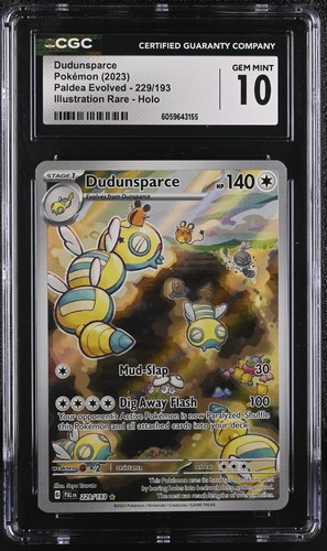 Dudunsparce graded CGC 10 for sale on eBay