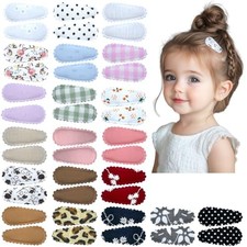 40PCS Baby Snap Hair Clips Hair Barrettes for Girls 1.5 Inch Non 40pcs-1.5inch