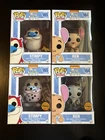 4 Funko Pop Animation Nickelodeon Ren & Stimpy Bundle #164 #165 Plus chase