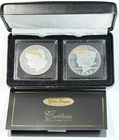 1878 / 1935 $1 Morgan '78 REV '79 & Peace Dollar Golden Enigma 2 Silver Coin Set