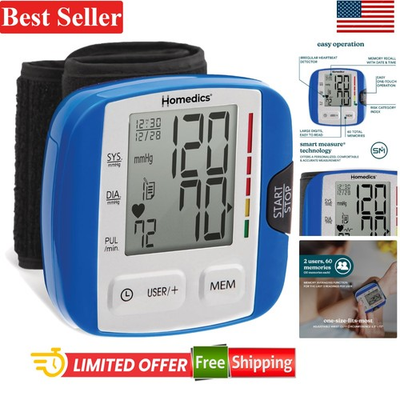 #ad #ad Digital Wrist Blood Pressure Monitor with Irregular Heartbeat Detector amp; Case $39.89