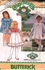 3086 Butterick Vintage SEWING Pattern Girls Flower Girl Dress Pinafore 1980s 4
