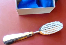 Vintage SWANK Valet Wooden Oval Handled Telescopic Shoe Horn and Clothes  Brush