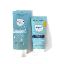 L'Occitane Discontinued Aqua Gel Cleanser Quenching Cream Face Care Set New