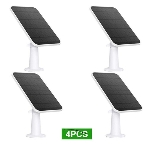 4x 4W Solar Panels for Eufycam Eufy Cam E/2C/E/2 Pro Wall Mount 13ft Power Cable - Picture 20 of 20