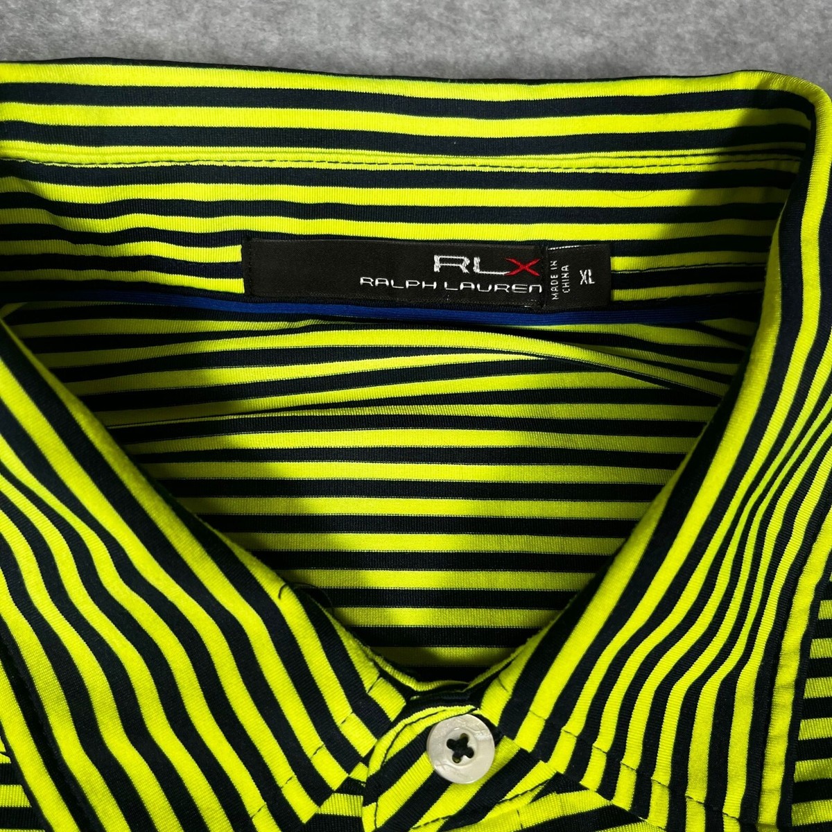 RLX Ralph Lauren Short Sleeve Golf Polo Shirt Mens XLarge Neon