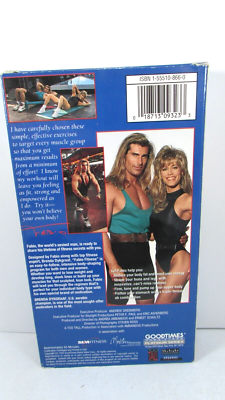 Fabio Fitness Video VHS 1993 Exercises w Brenda Dykgraaf Previewed