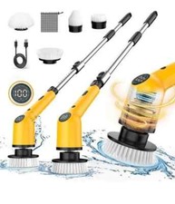 Electric Spin Scrubber  Shower Cleaner with Long Handle, Cordless. New Open-Box