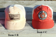 Pick One Vtg Snapback Patch Trucker Ball Cap Hat STIHL Golden West Irrigation
