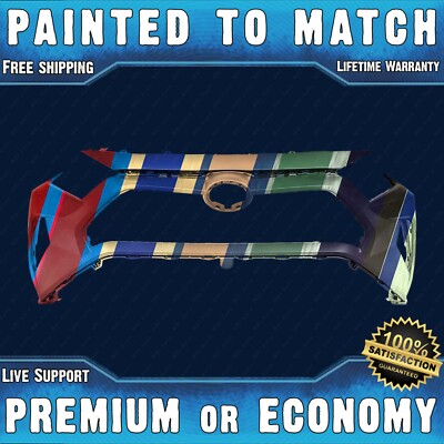 NEW Painted To Match Front Bumper for 2019-2025 Toyota RAV4 w/out Tow Hook 19-25
