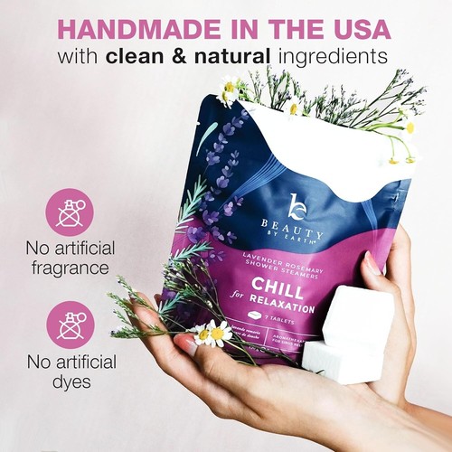 Lavender Aromatherapy Shower Steamers: Natural Ingredients,USA Made,Relaxing Spa - Picture 3 of 5