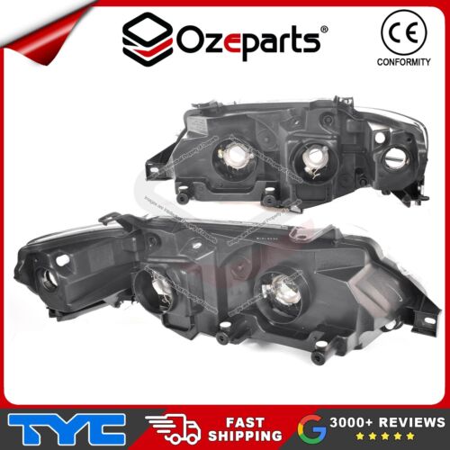 TYC Pair LH+RH Head Light Lamp (Black) For Ford Falcon FG XT G6 G6E 2008-2014 - Picture 3 of 6