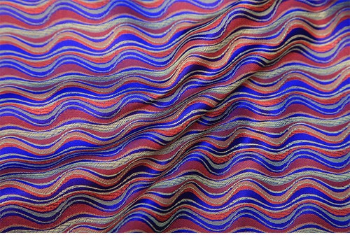 Stripe Brocade Fabric Damask Jacquard Wave Dress Upholstery Cushion 100cm*90cm - Picture 12 of 17