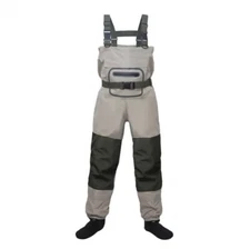 Fly Fishing Waterproof Breathable Stockingfoot Chest Fishing Hunting Waders, LG