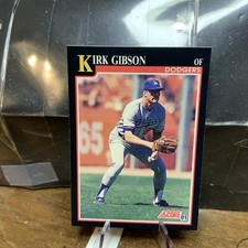 1991 Score Kirk Gibson  Los Angeles Dodgers #800 Centered Mint