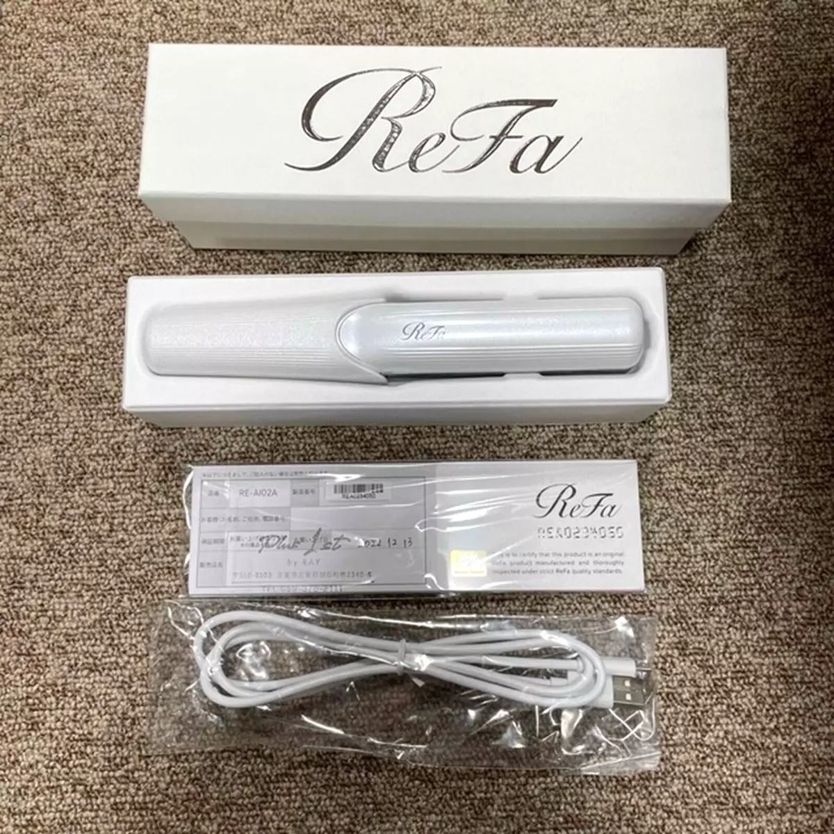 ReFa Beautech Finger Iron Cordless Portable USB Moist Beauty Hair