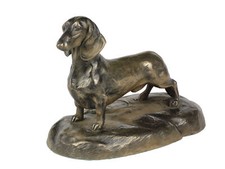 Dachshund Short-Haired Wooden Figure Art-Dog