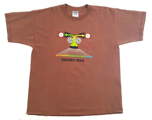 Beastie Boys Hello Nasty Tour Concert Brown T S 1990s vintage concert t-shirt, vintage, size XL, single stitch, B+ condition