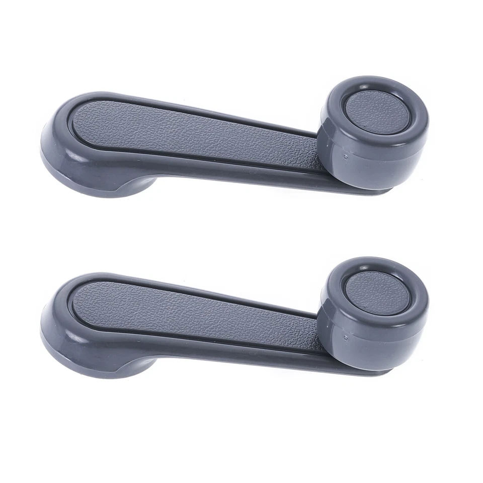 2pc Left & Right Manual Window Crank Handle Grey for Toyota Landcruiser & Hilux - Image 3 of 4