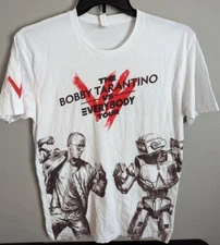 Logic Mens Tshirt Size Lg White Bobby Tarantino vs Everybody Music Tour Hip Hop