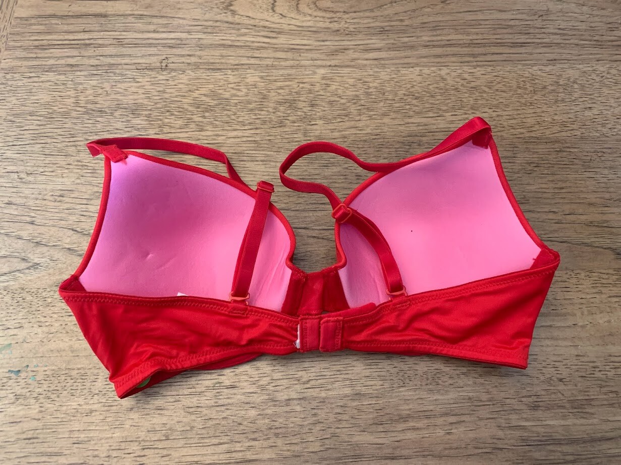 PINK Victoria's Secret Smooth Red Pepper 34D Wear Everywhere Push Up
