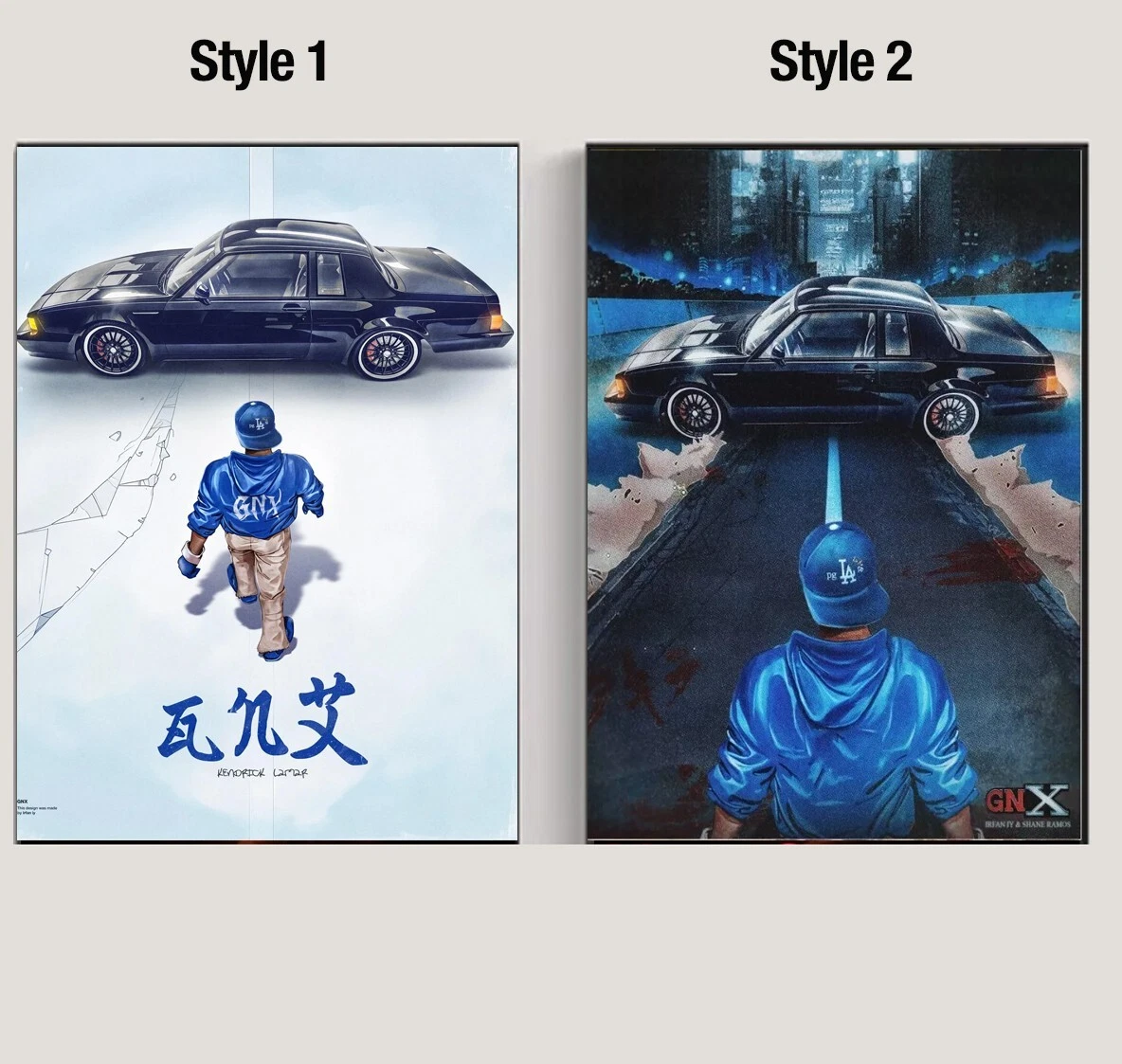 GNX Kendrick Lamar Akira Poster, Kendrick Tour Poster