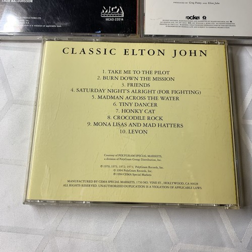 Lot Of 3 Elton John CD: Victim Of Love, Made In England, Classic Elton John EUC - Foto 4 di 8