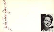 Julie Van Zandt Signed Auto 3x5 Index Card Twilight Zone