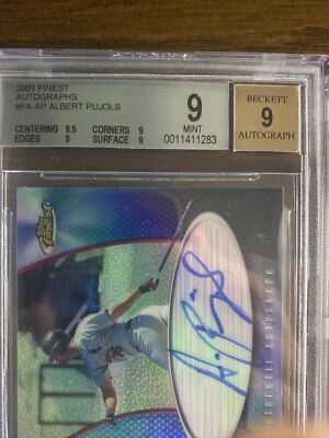 アルバートプホルス、2001年FINEST AU BGS9.5 GEM MINT 2001 Topps