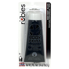 Body Paint Black Color 3.4 oz Water Washable Made in the USA by Rubies