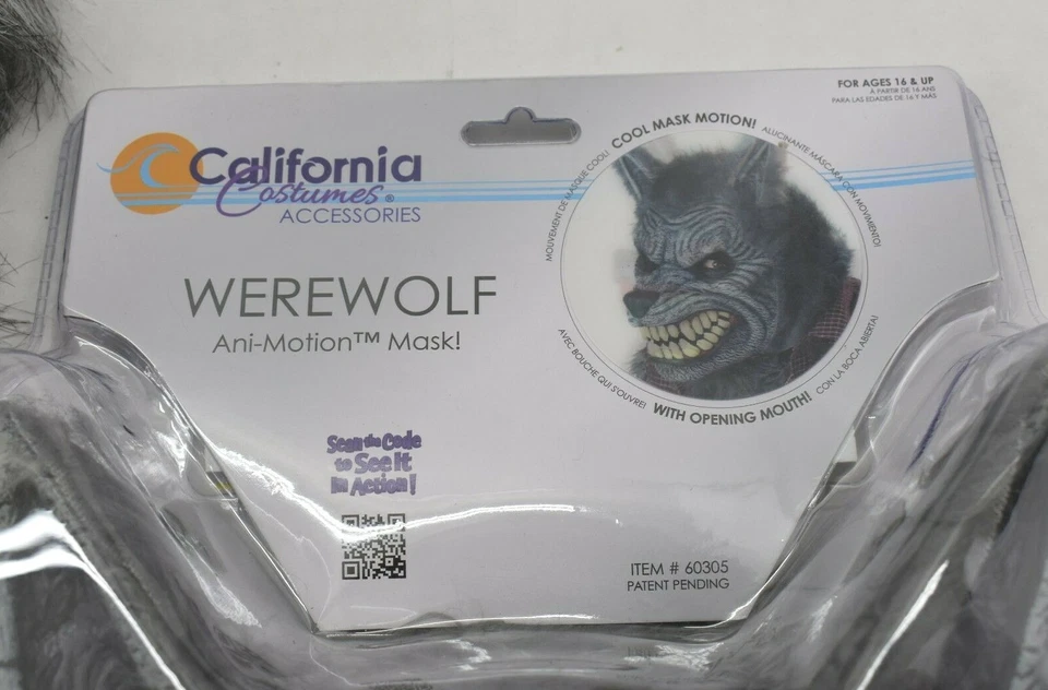 California Costumes 60305 Motion Werewolf Ani-Motion Mask Adults Teens One Size  - Image 2 of 4