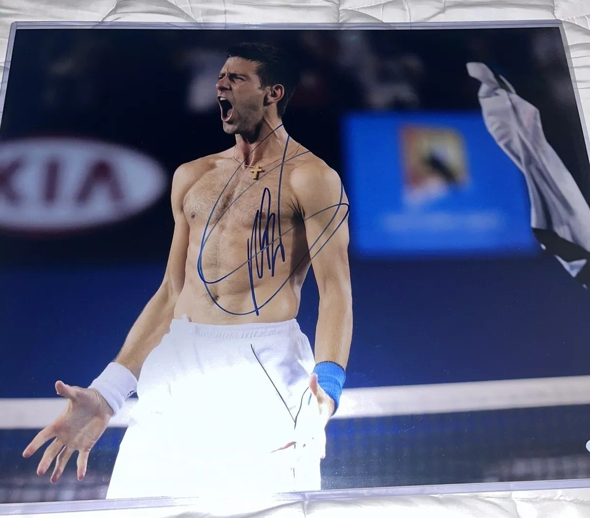 Novak Djokovic Signed Autographed Photo Rare Size PSA/DNA 20 X 16