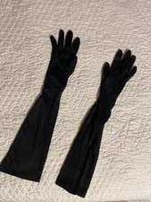 Vtg Long Black Gloves