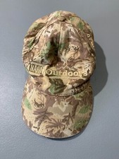Napa Outdoors Ball Cap Hat Adjustable Baseball Hat Camo Green Brown Adult VTG