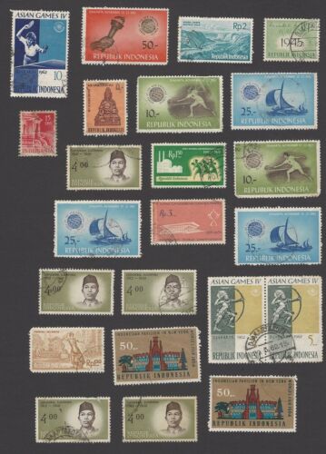 Indonesia used accumulation mainly 1950s – approx.. 350 stamps - Afbeelding 1 van 10