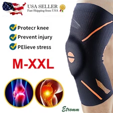 Knee Sleeve Support Brace Elastic Compression Sport Joint Arthritis Pain Relief