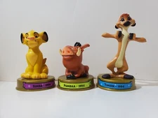 2002 McDonalds Disney 100 Years Of Magic Lion King Simba Pumbaa Timon Figures