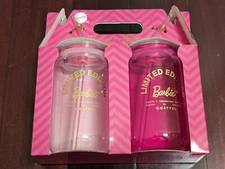 Barbie x Dragon Glassware Limited Edition Set of Two Drinking Glasses with Straw