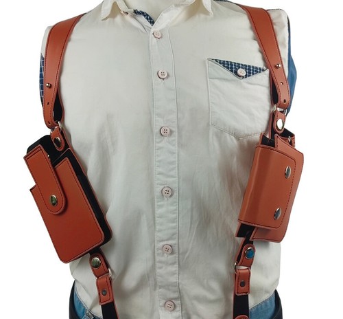 Tourbon Leather Holster for NAA Mini Revolver with 22 mag Ammo Loops Left Handed