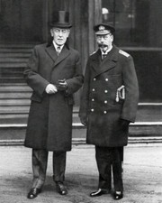 UK KING GEORGE V and President WOODROW WILSON Glossy 8x10 Photo Political Poster