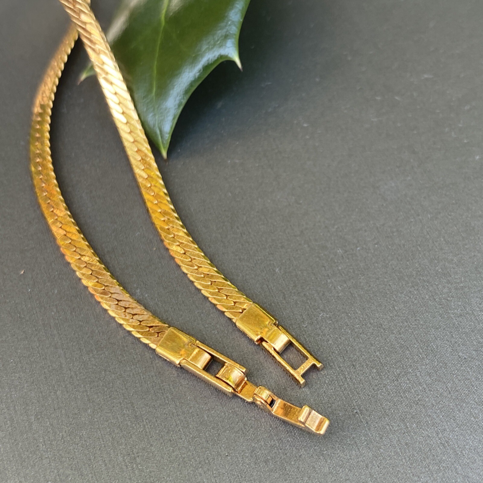 Vintage Bracelet Estate Jewelry Pre-Owned Gold Plated Foxtail Chain